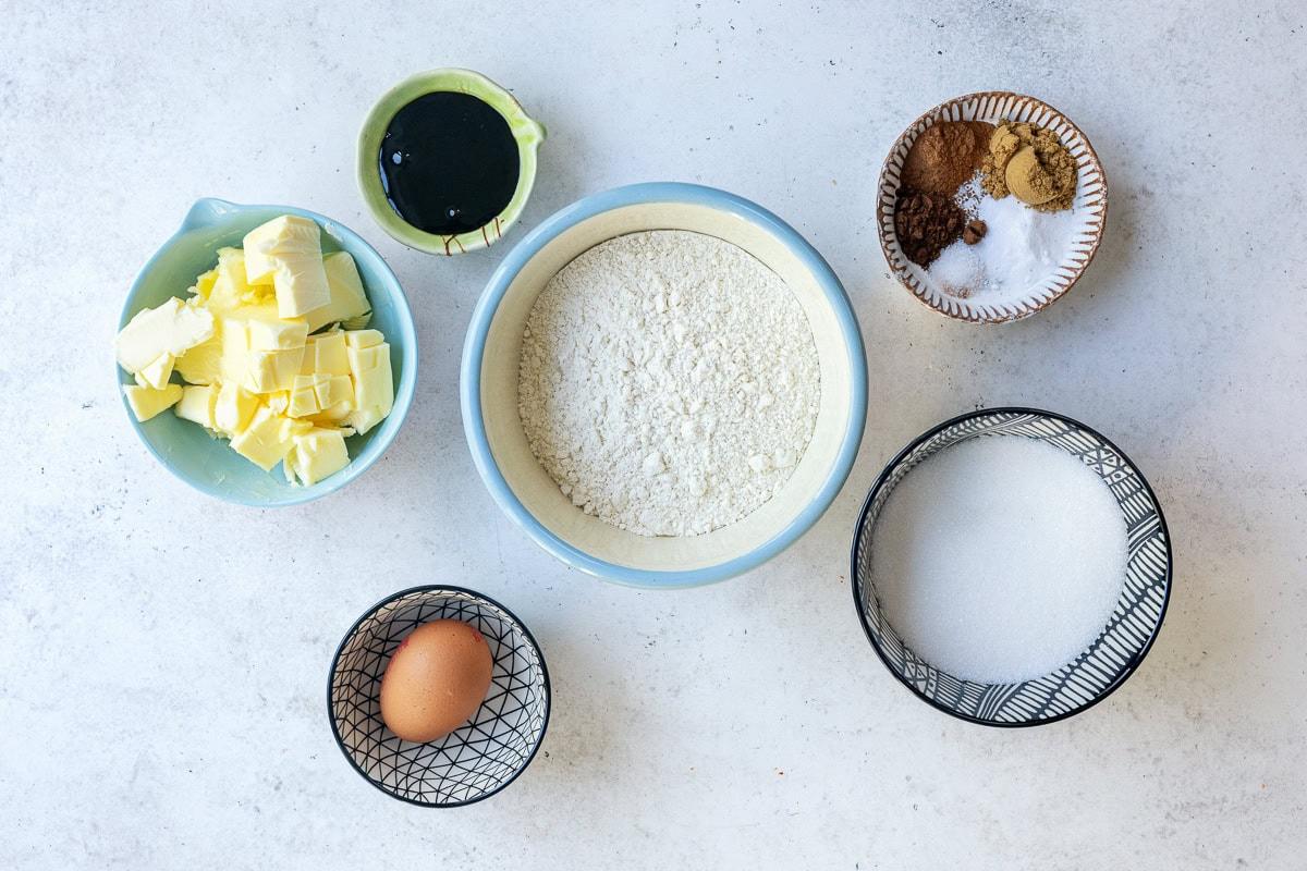 Ginger cookie recipe ingredients