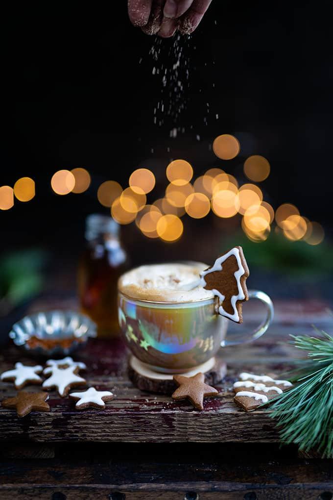 Homemade gingerbread syrup