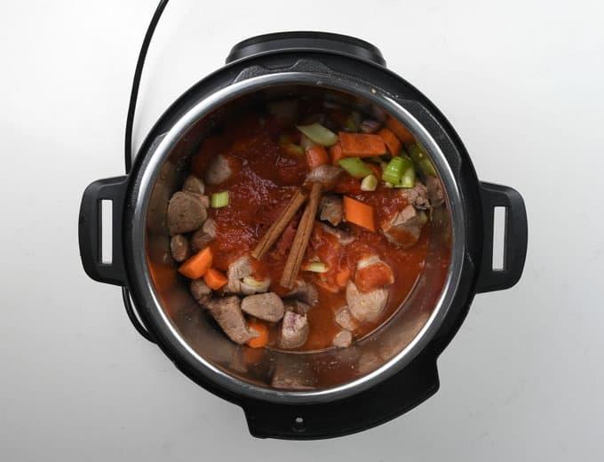 Making giouvetsi in the Instant Pot