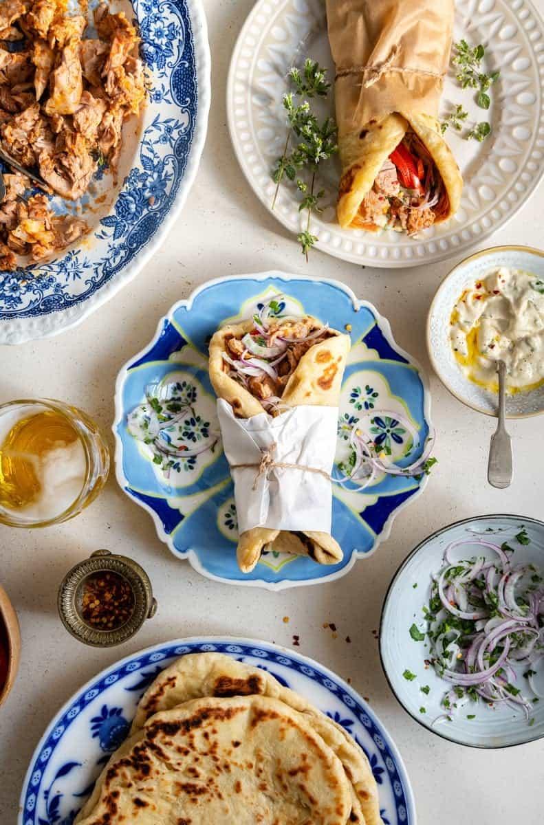 Wrapped gyros pita
