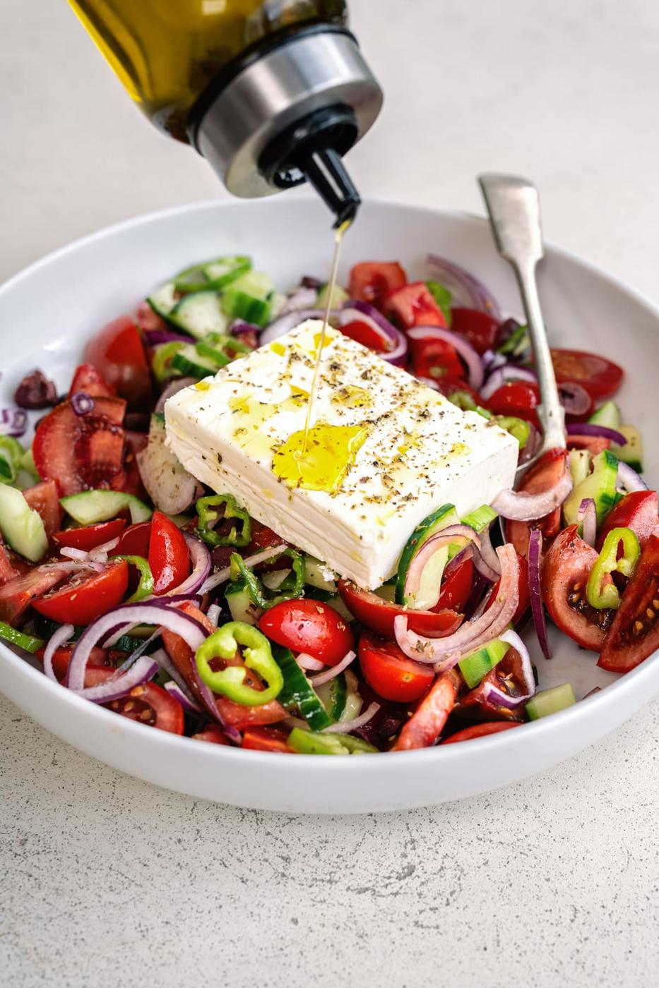 Traditional Greek Salad (Horiatiki Salata)