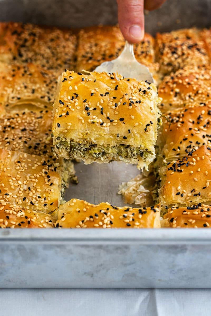 Taking a slice out of zucchini pie
