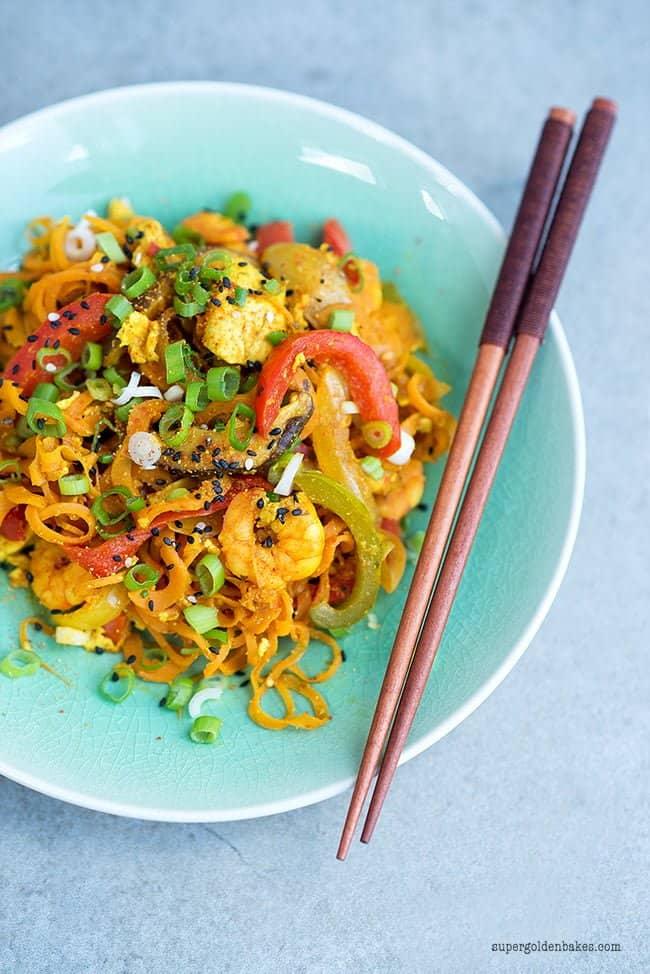 Healthy Stir-Fried Singapore Noodles