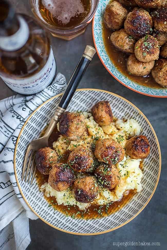 Pork Meatballs With Gravy