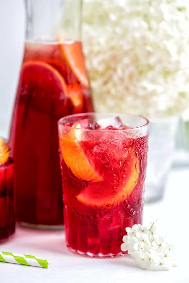 Hibiscus and Redcurrant Iced Tea