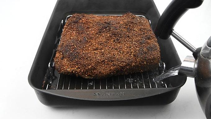 Homemade pastrami