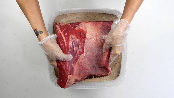 Brining brisket for pastrami