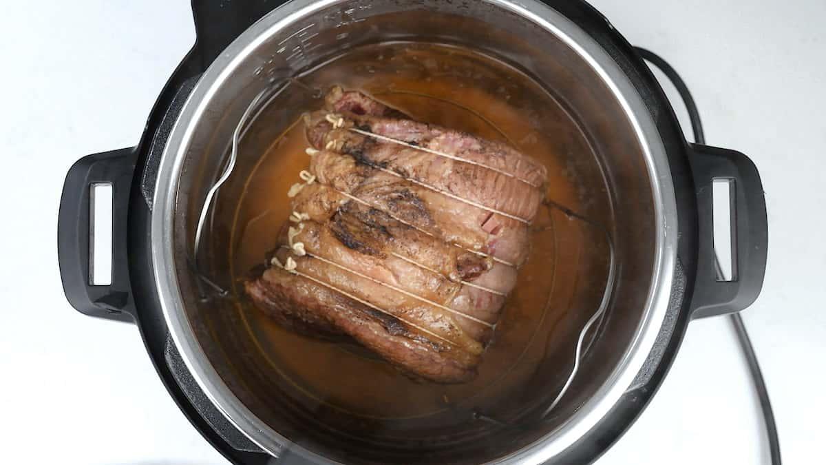 cooked salt beef in an instant pot
