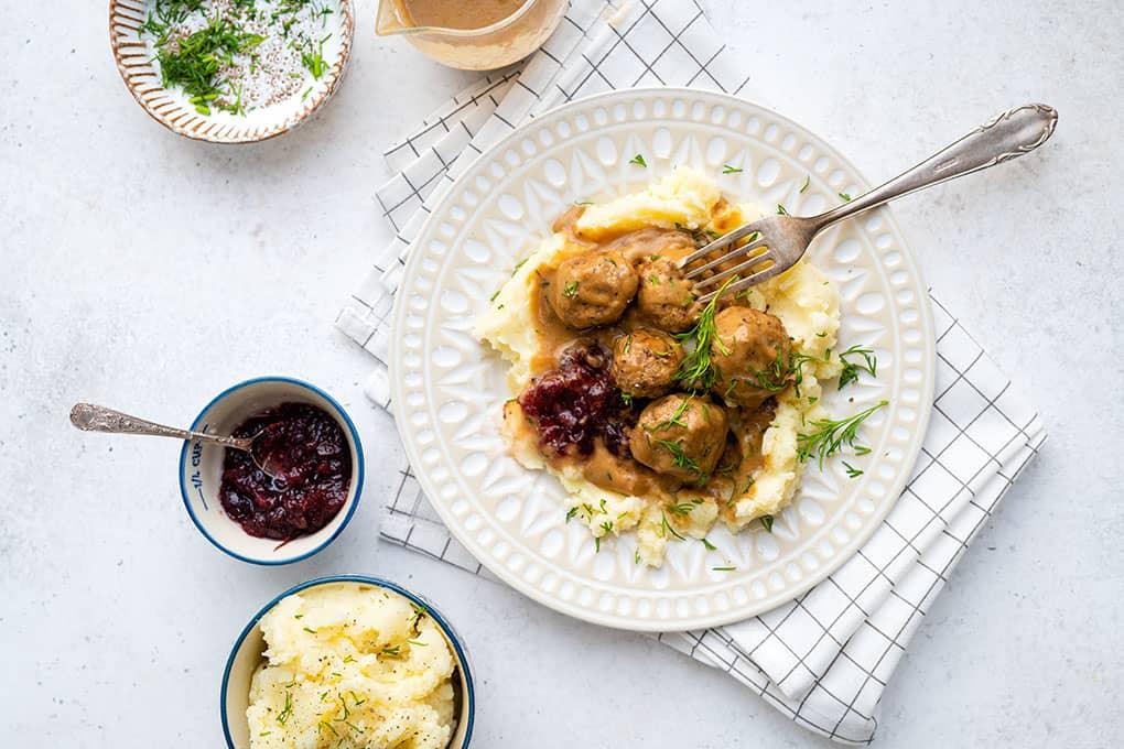 Homemade Swedish Meatballs In Creamy Gravy