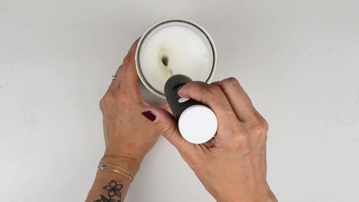 Frothing milk using an electric milk frother