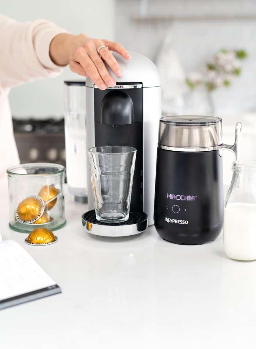 Nespresso Barista Coffee and Milk recipe maker and Nespresso Vertuo Machine
