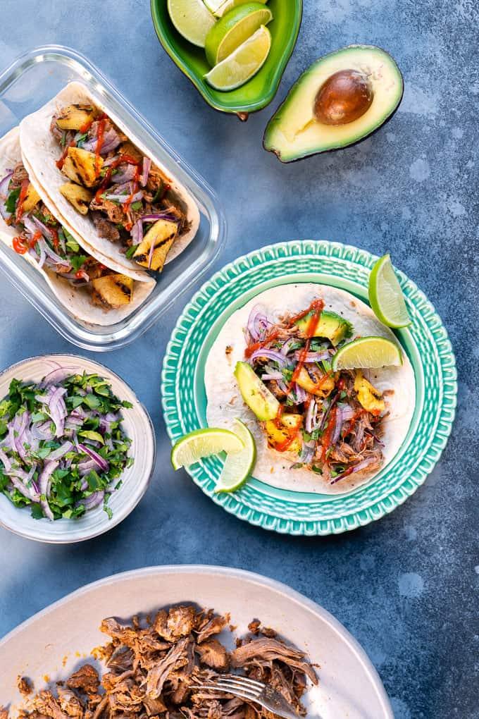 Instant Pot Lamb tacos al pastor