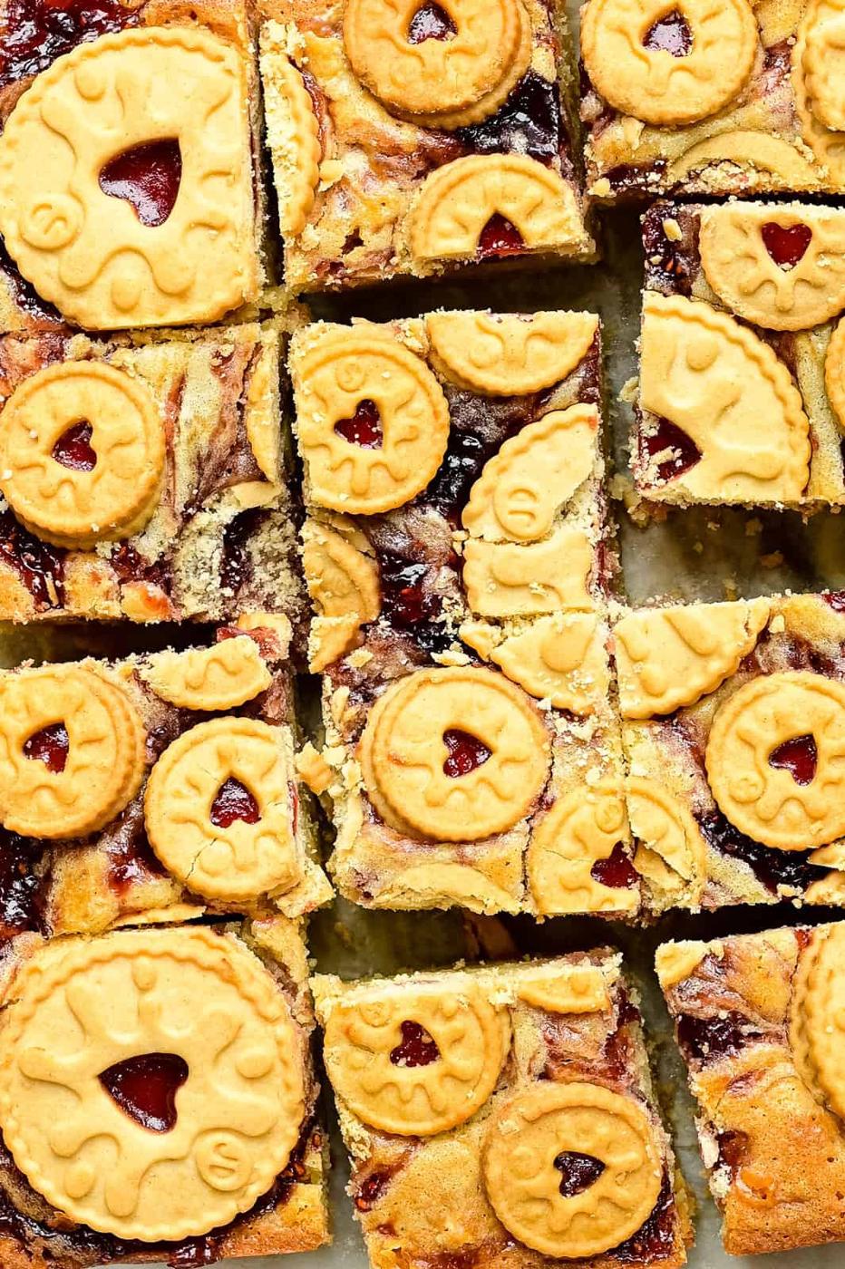 Jammie Dodger Blondies