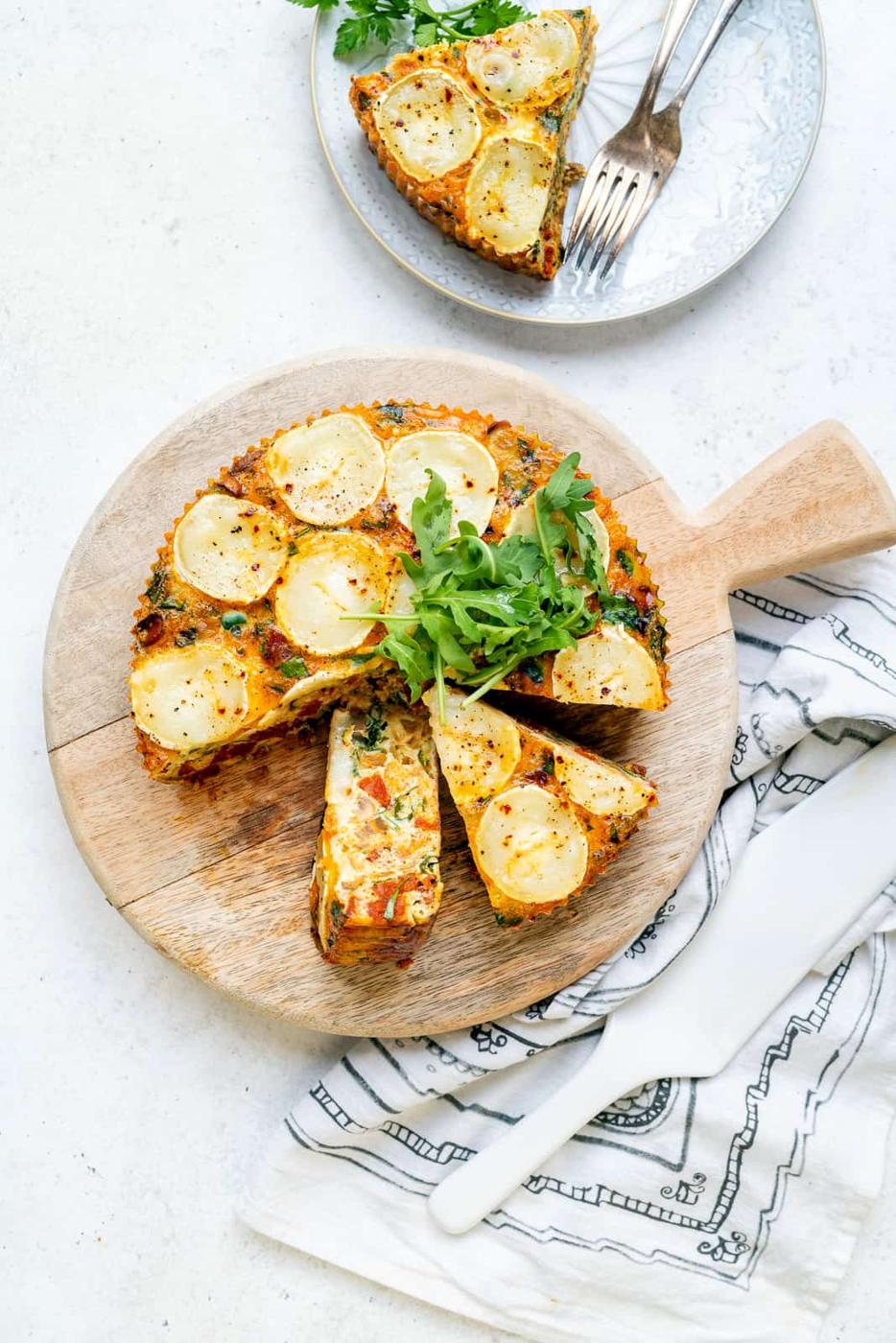 Slow Cooker Quiche with Chorizo and Goat’s Cheese