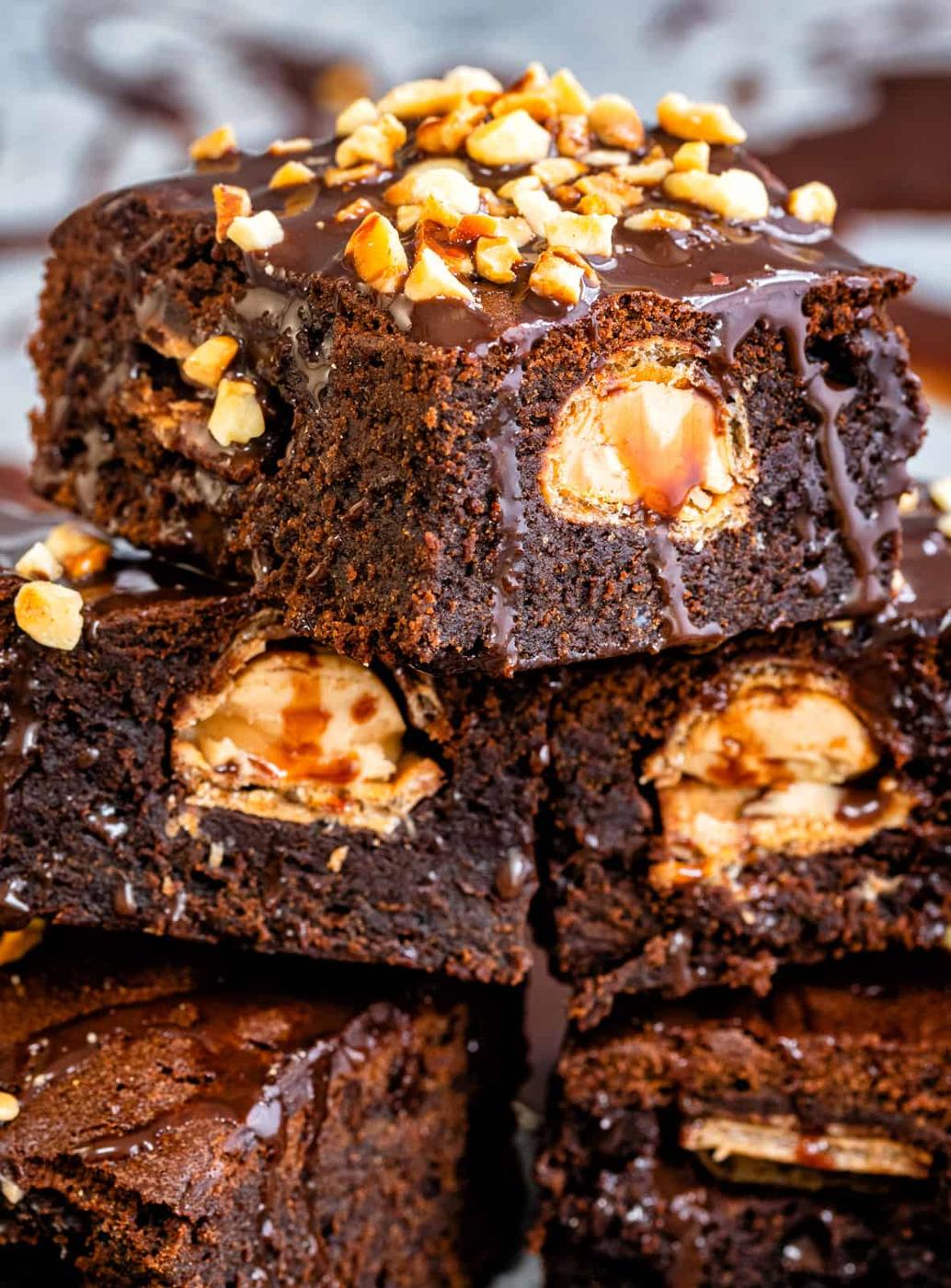 Easy Kinder Bueno Brownies