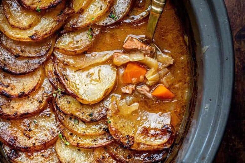 Lamb Hotpot in a slow cooker