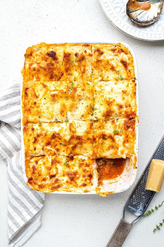 Lasagna alla Bolognese | Skinny Lasagne