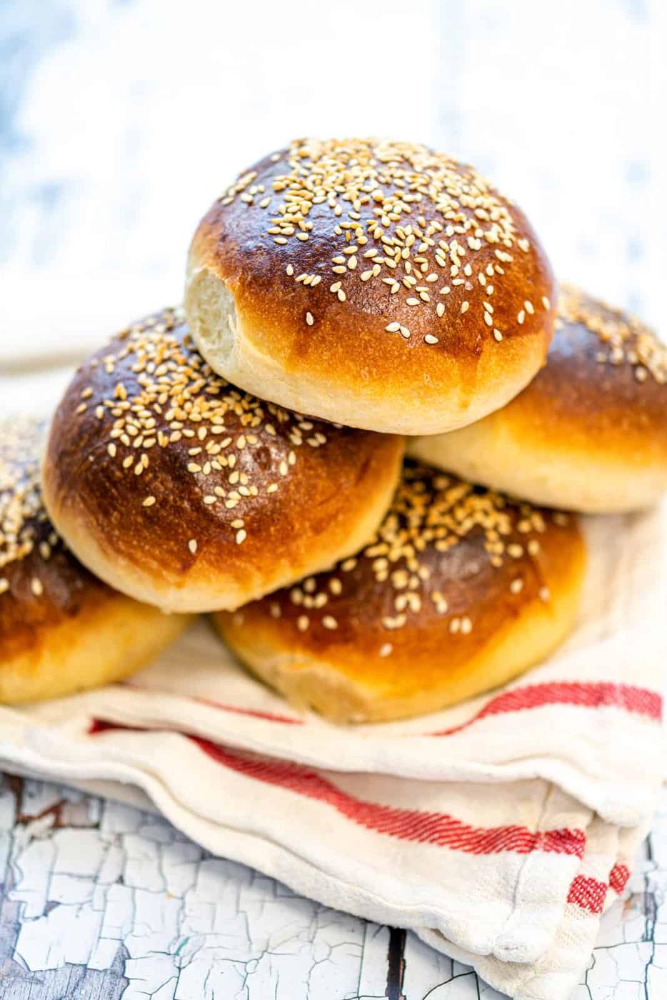 Light Brioche Burger Buns
