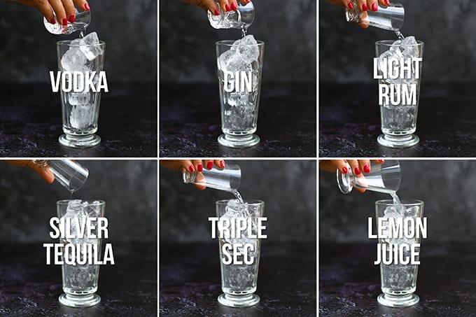 Long Island Iced Tea collage