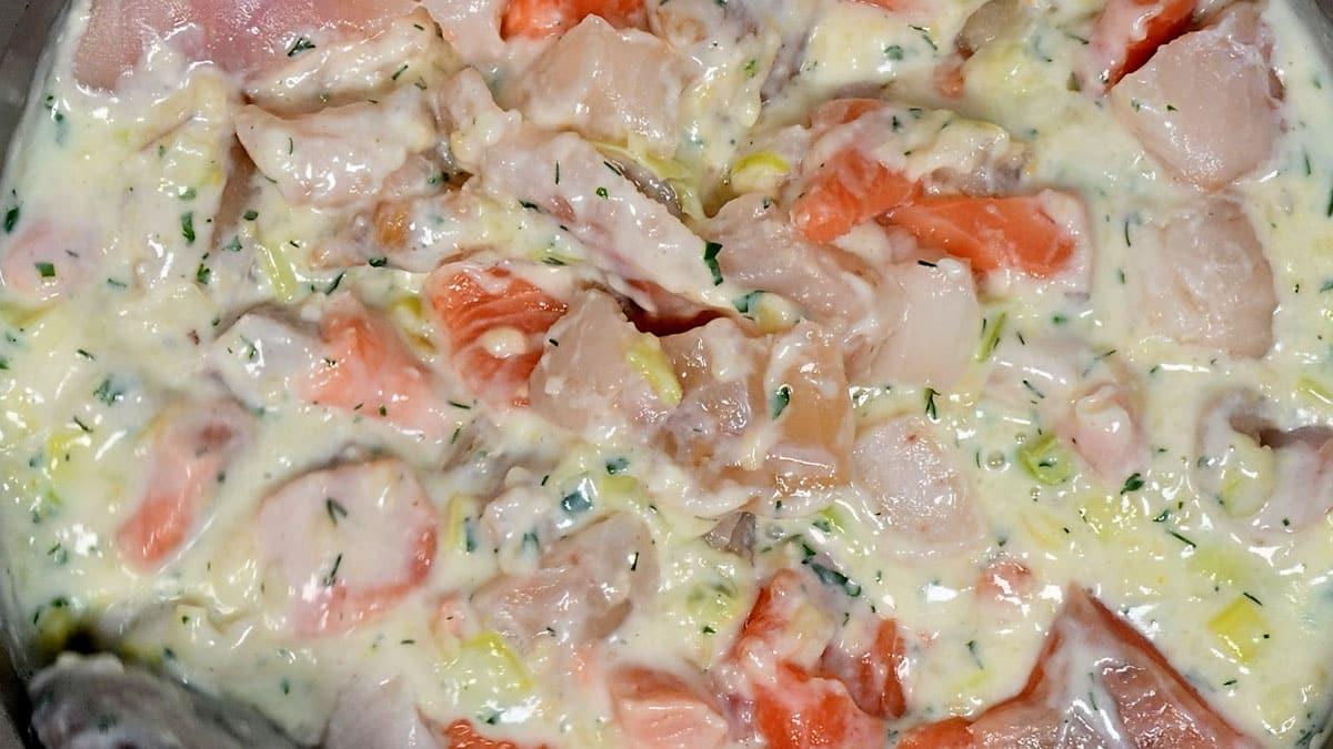 fish pie filling