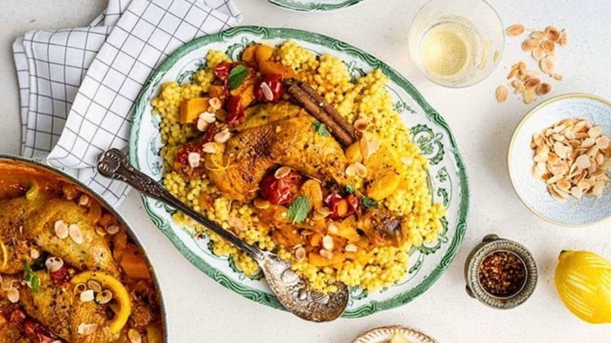 Chicken Tagine with Apricots and Lemons