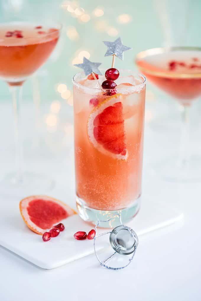Sparkling Paloma and French Kiss – New Year’s Eve cocktails