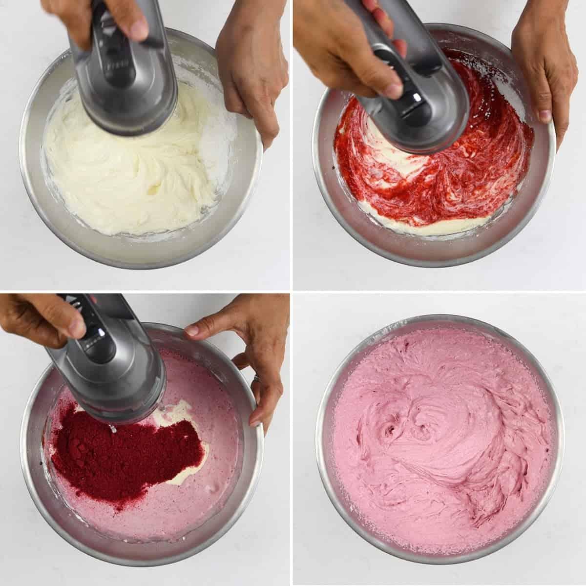 No bake strawberry cheesecake step by step