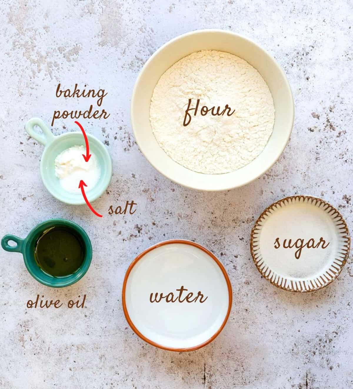 No yeast pizza dough ingredients