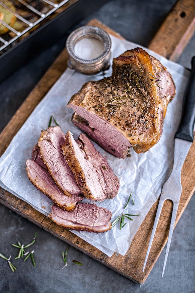 One-pot Greek Roast Lamb with potatoes and fennel