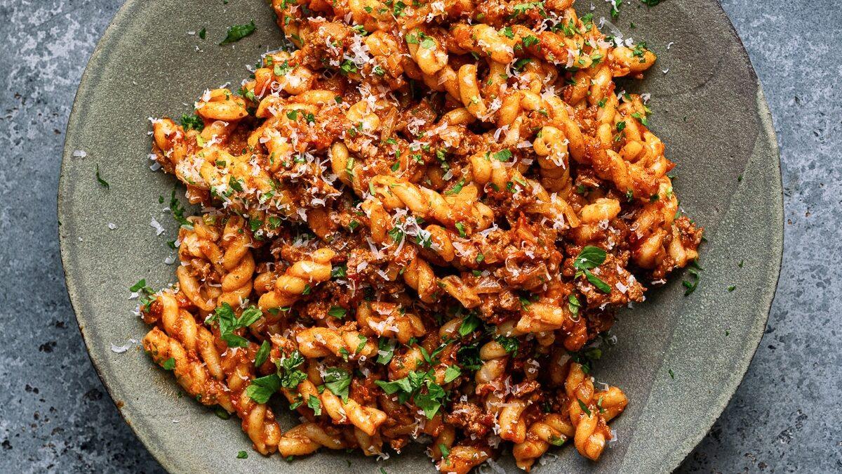 One Pot Ground Beef Pasta