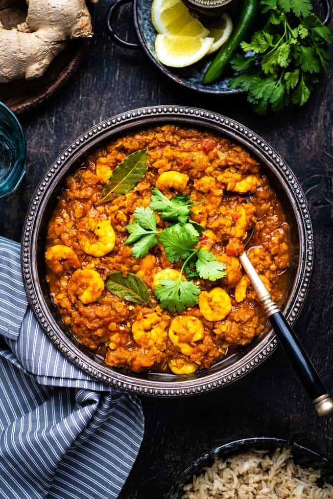 Shrimp Dhansak
