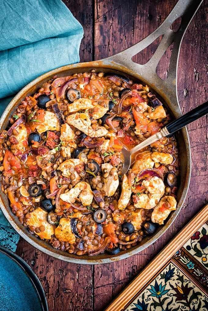 Spanish Chicken Chorizo Stew