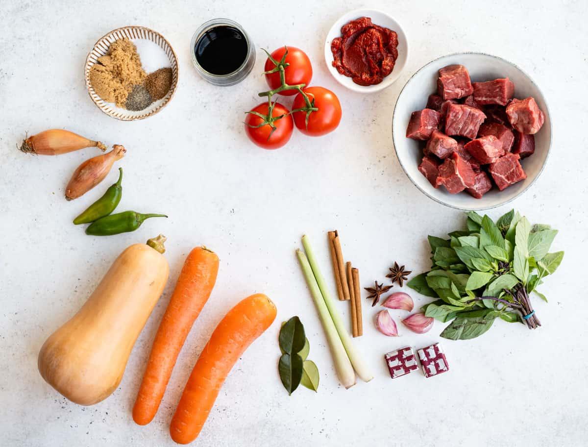 Ingredients in Vietnamese Beef Stew