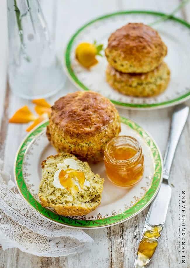 Orange Poppyseed Scones