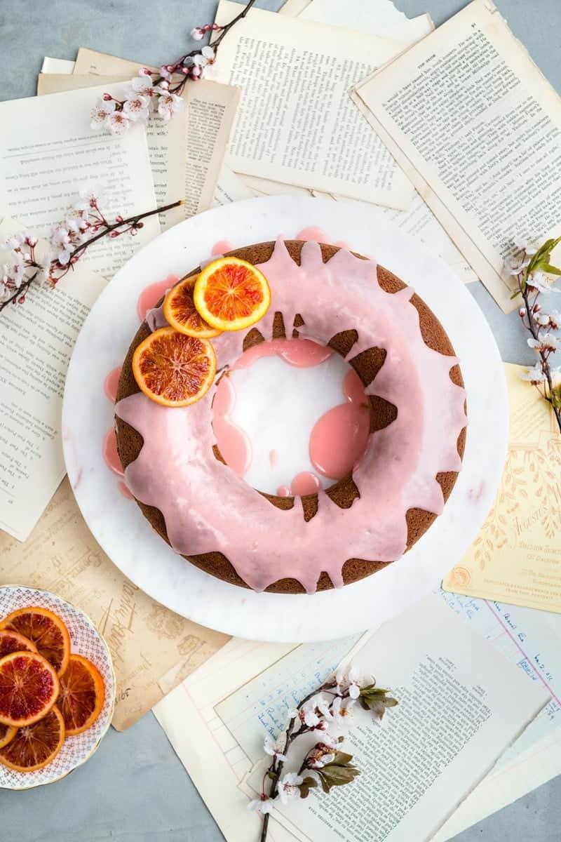Orange sour cream bundt cake