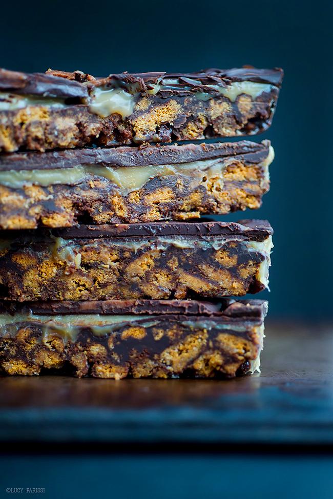 Chocolate Caramel Tiffin Bars | Nusde