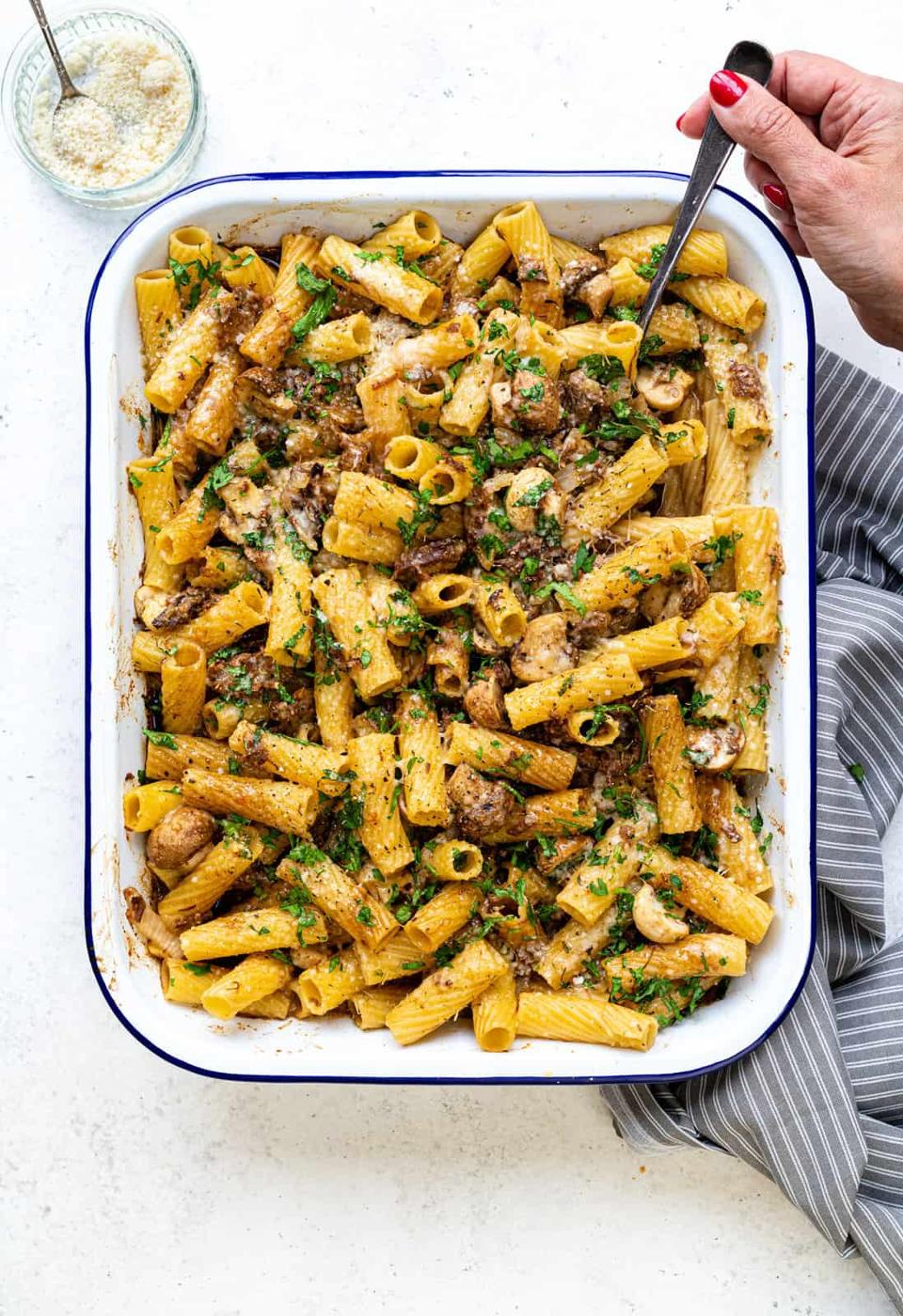 Beef Stroganoff Pasta Bake