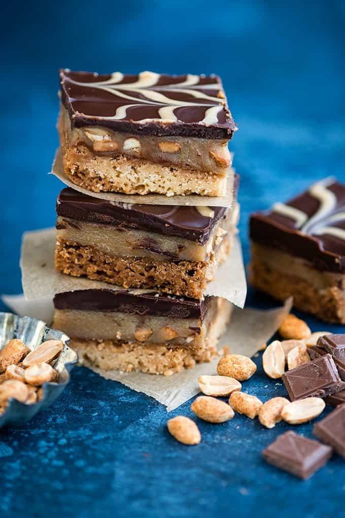 Addictive peanut butter millionaire's shortbread bars | Nusde