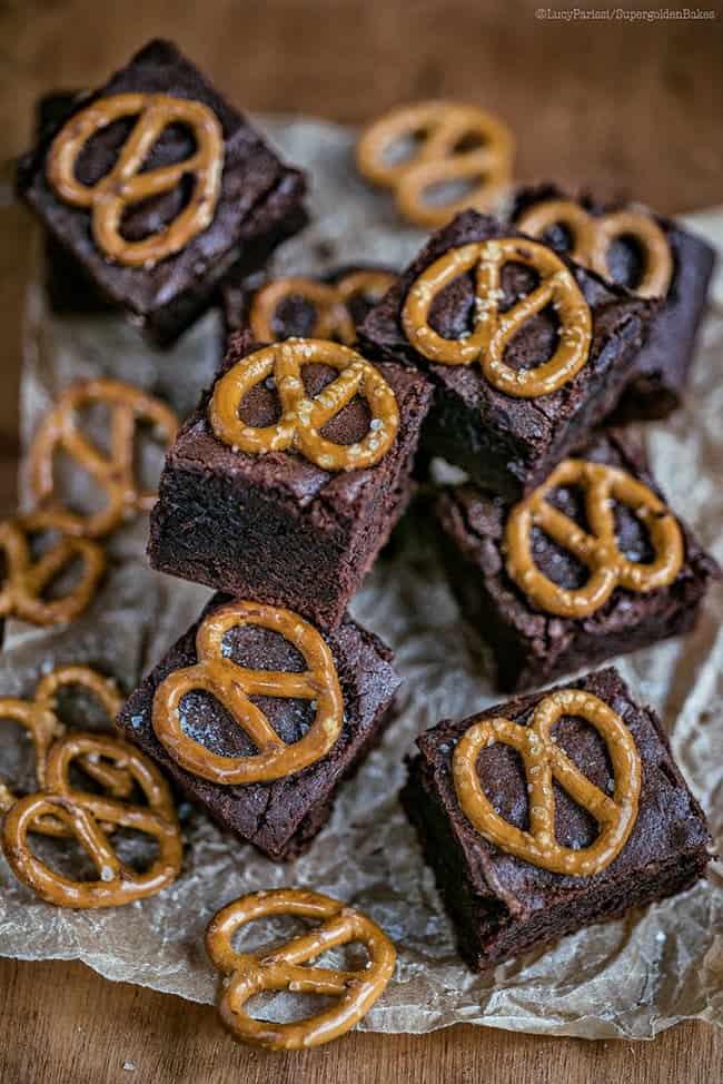 Peanut Butter Pretzel Brownies