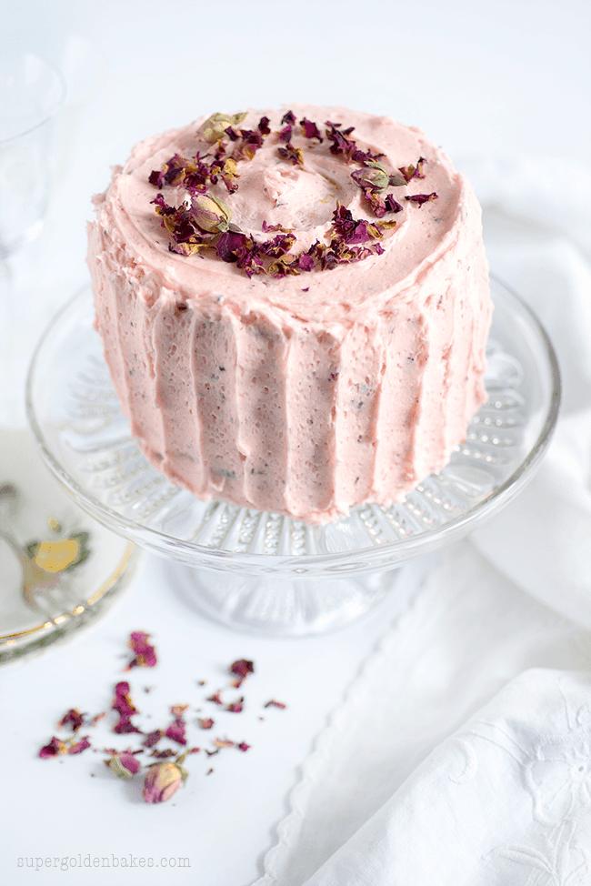 Romantic Rose & Lemon Cake