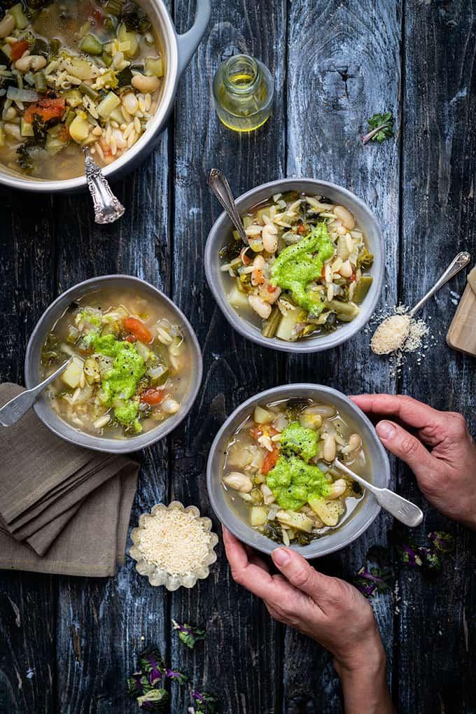 Provencal soup au pistou