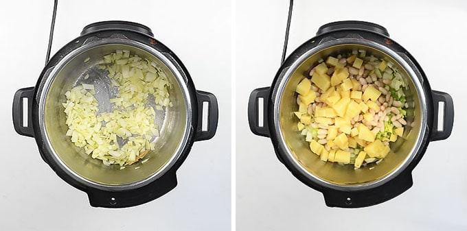 Making pistou soup in an Instant Pot