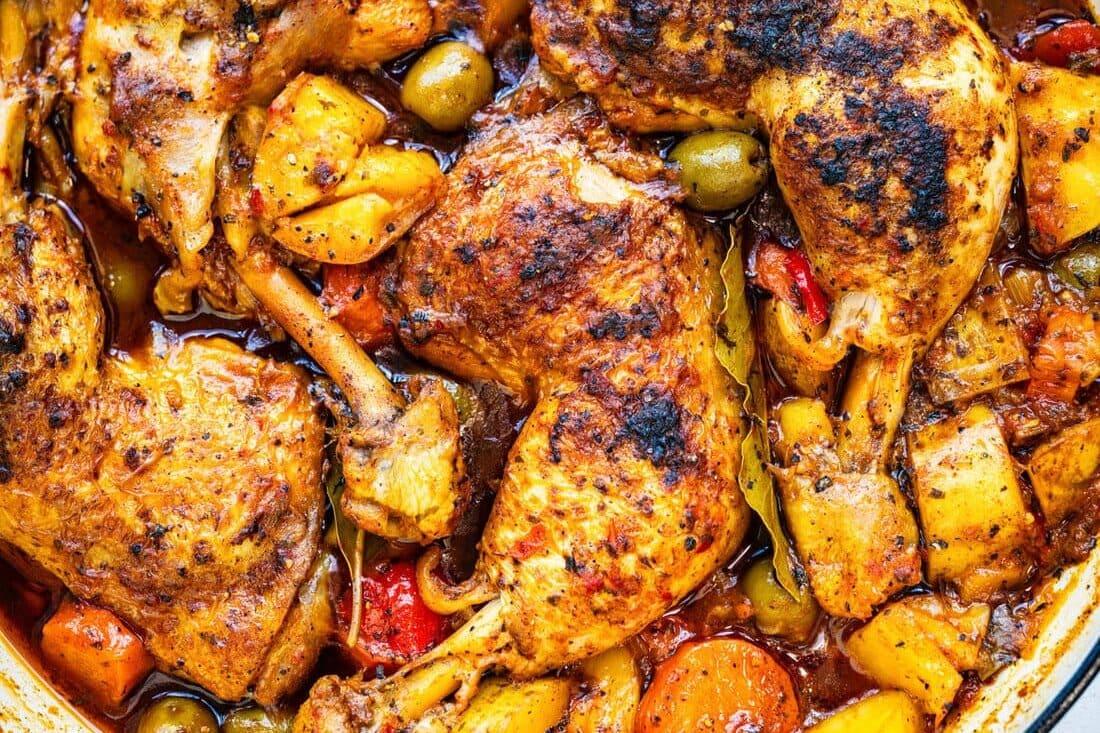 Pollo Guisado – Hearty Puerto Rican Chicken Stew