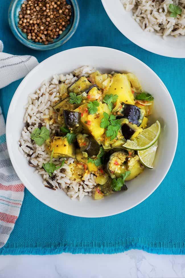 Eggplant and Potato Curry