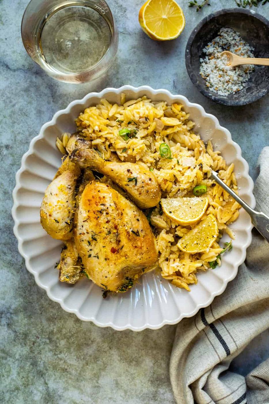 Poussin With Orzo