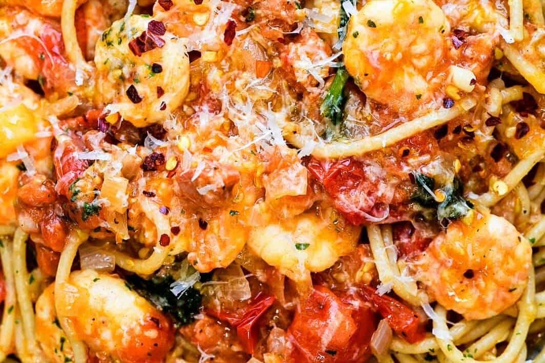 Easy Prawn Pasta