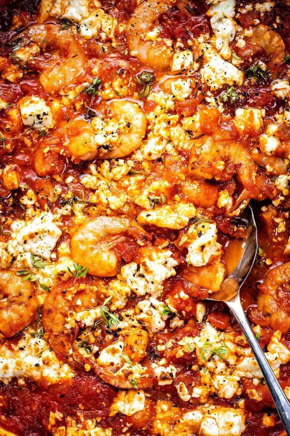 Shrimp Saganaki – Greek Shrimp with Tomatoes & Feta