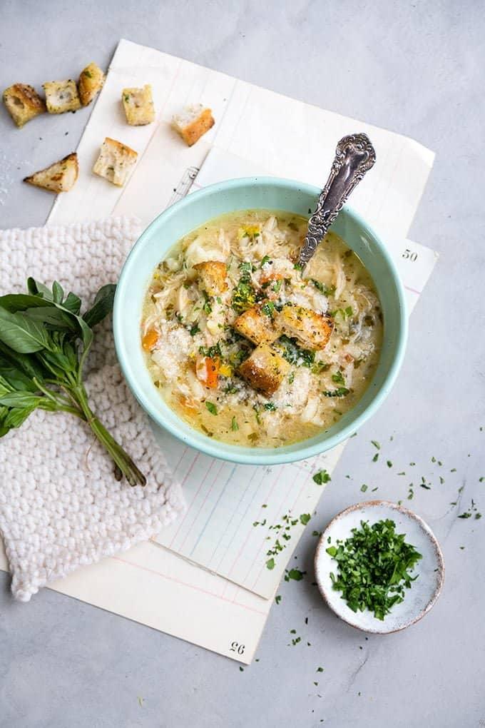 Pressure cooker Italian chicken soup