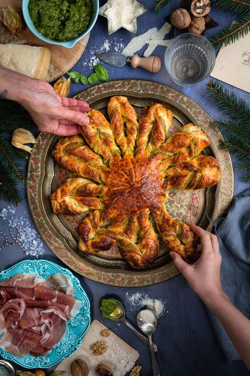 Puff Pastry Snowflake Tart
