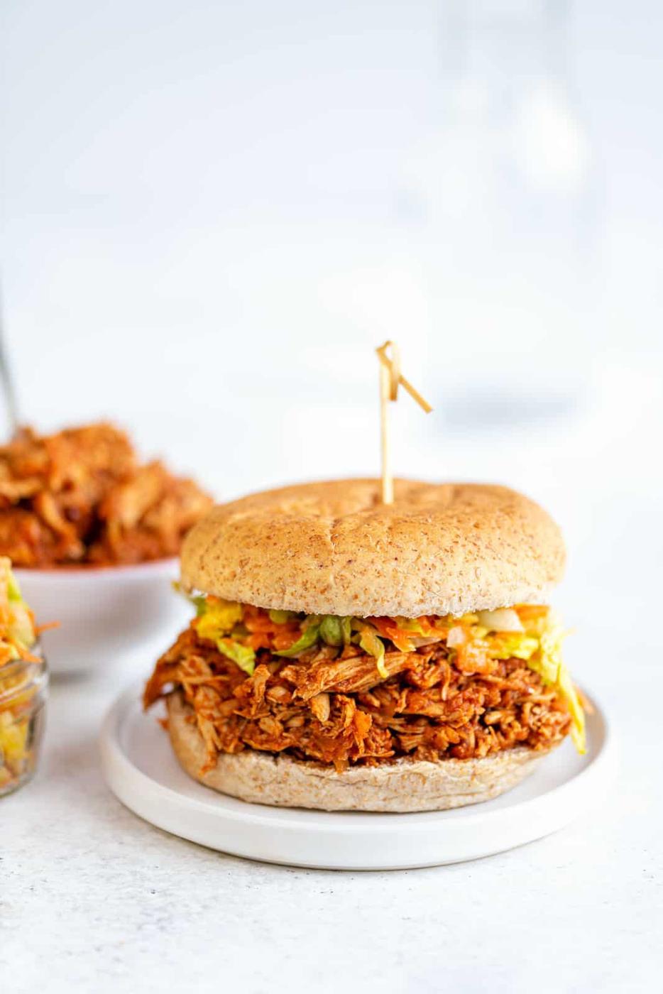 Pulled chicken sandwich